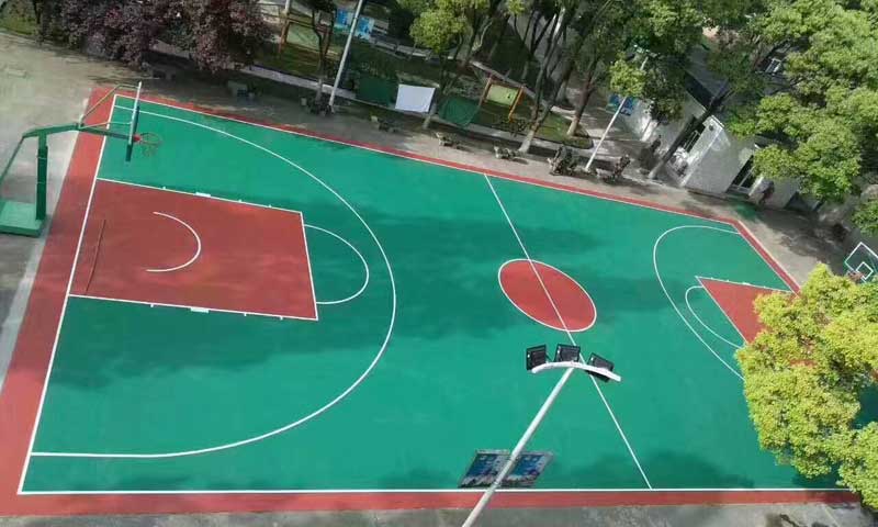 山东省济南市室外篮球场地板