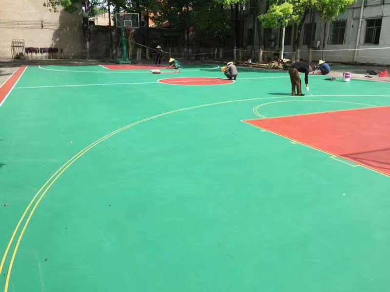 山东省济南市室外篮球场地板